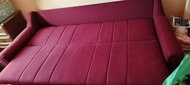 Stilske sofe: Trosed na razvlačenje sa kutijom za posteljinu + tabure+fotelja Lično — 2