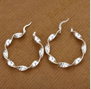 Belts: Hoop earrings, Material: Silver — 2