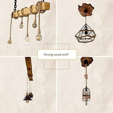 namestaj: Luster ariš 128 cm Luster od sibirskog arisa je izvanredan komad — 5