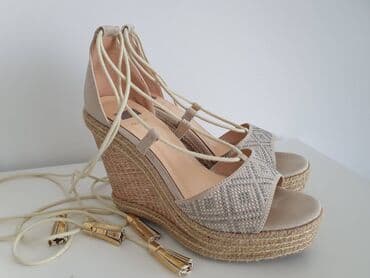 espadrile sa platformom: Sandale, Bata, 38 — 7