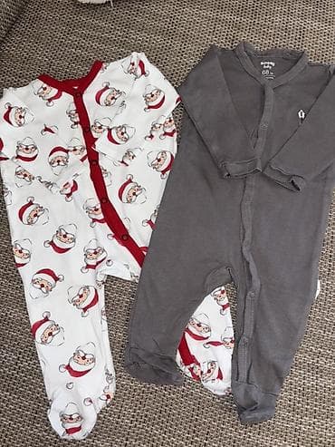 farba za patike: Set od 4 bebi pidžama/štepovanih zeka sa dugim rukavima i zatvorenim — 2