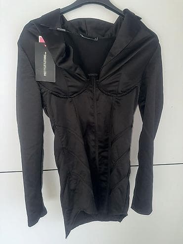 uske haljine: Crna haljina/mini sa dugim rukavima – PrettyLittleThing - Brend — 2