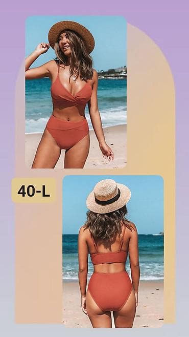 tommy hilfiger jakne type 1: Dvodijelni kupaći kostim – boja terakota Veličina: 40 – L (označeno na — 1