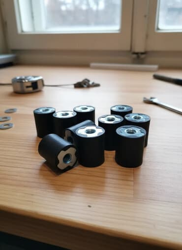 pojasevi u boji za auto: Gumeno-metalni amortizer M6 sa navrtkom Gumeni amortizeri, vibrogume — 1