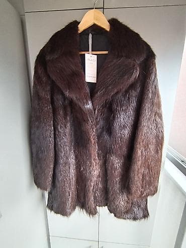 roze sandale ravne: Nova luksuzna bunda od pravog krzna lutrije, uvoz iz Turske, ekstra — 3