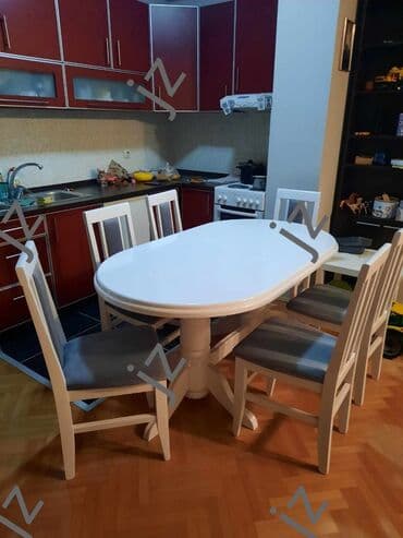 turski stolovi i stolice: Baluster krug dimenzije: 40 cena: 180 e Stolice ravan naslon cena — 1