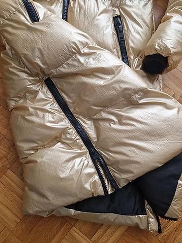 roxy jakne: K-3 Zimska jakna, perjana, topla, duga, zlatne boje, S vel ali — 3