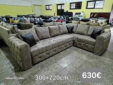 ceragem krevet cena: Ugaona garnitura 300×220 cm - Prostrana L‑forma sa dubokim sedištima — 7