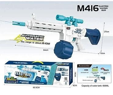 Električni pištolj na vodu M416 - Automatsko prskanje: električni