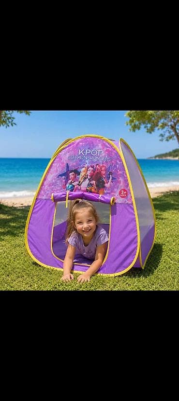 narukvice protiv komaraca za decu: K POP Demon Hunters pop-up dečiji šator – 86 × 86 × 86 cm Rumi i — 2