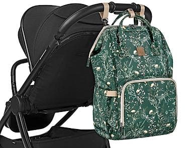 nike školski ranac: KikkaBoo Torba za mame Siena Lux Secret Garden – Deep Green (šifra — 10