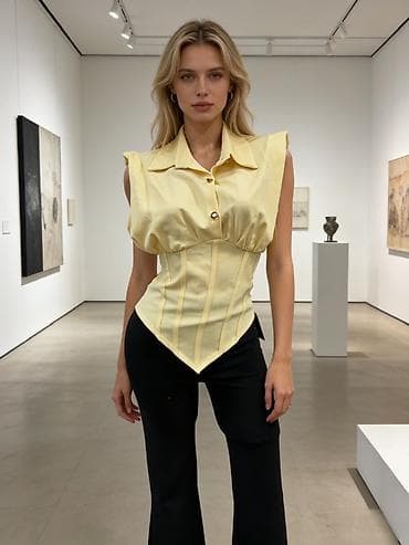 doca ranac: ✅Korset košulja bez rukava – struk naglašen, moderan kroj ✅2000 din S — 6