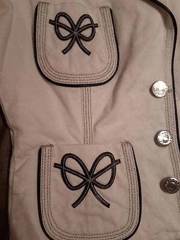 bele cipele: Original kratka Dsquared2 jakna od kepera sa koznim detaljima — 3