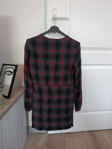 plavi tech fleece: ZARA Trafaluc košulja-haljina na kopčanje - Brend: ZARA, Trafaluc — 2