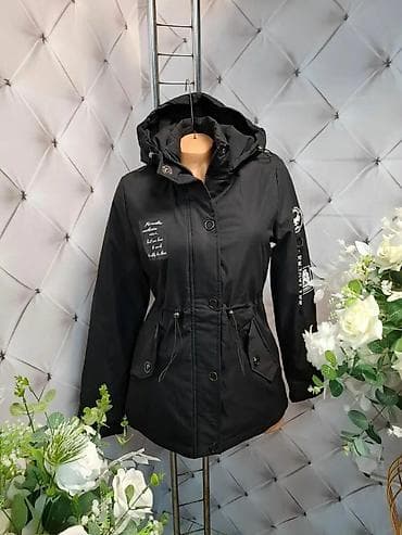 patike kp: Ženska parka jakna – crna - Kroj: strukirani kroj sa mogućnošću — 1