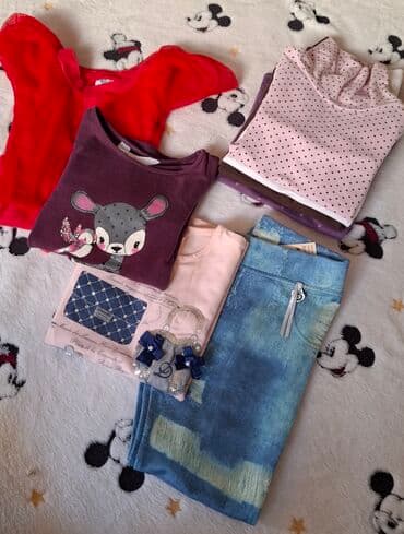 majice sa spustenim ramenom: Bundle: Dresses, Leggings, T-shirts, For boys, age: 5-6 years — 1