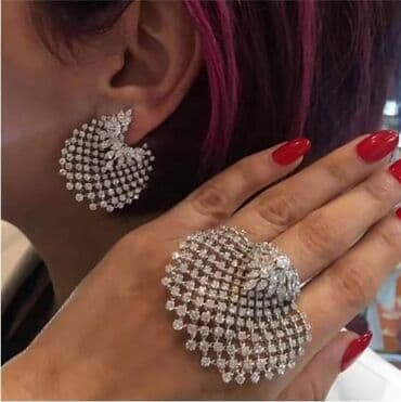 Minđuše i prsten podesiv
Cena:2100din