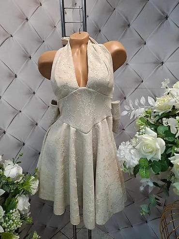 Haljine: Prelepa elegantna haljina sa mašnom na leđima🌹 Idealna za svečane — 3