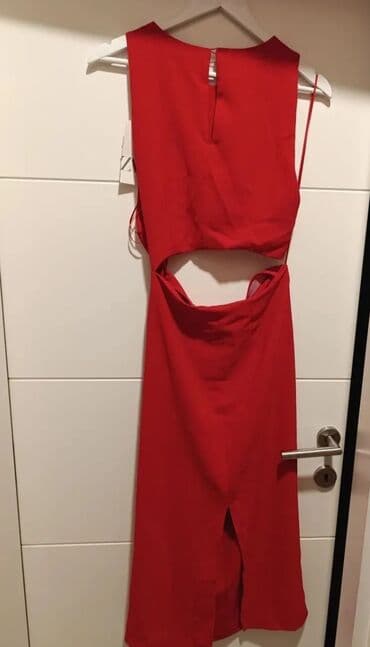 Zara S, color - Red, Evening, Without sleeves — 3