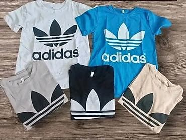 krem jakne: Men's T-shirt Adidas, bоја - Šareno — 1