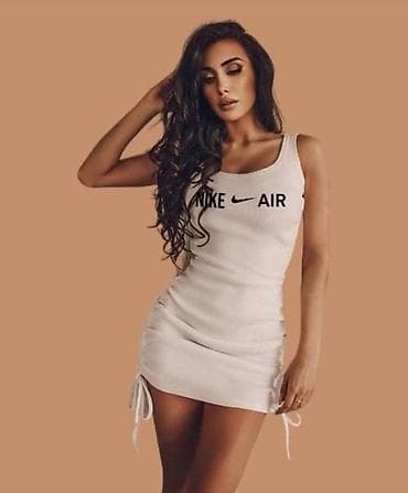 guess deca: Ribana letnja haljina bez rukava – Guess/Nike stil - Kroj: uska, mini — 4