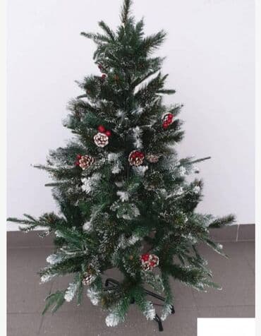 vaza sa cvecem crtez: Jelka sa susarkama i bobicama 120cm……3500 150cm……5700 180cm……7700 — 1