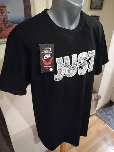 trikotazne pantalone: Nova muska pamucna markirana majica Nike u velikim brojevima. Turska — 3