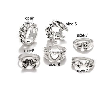 muško prstenje srebro: Set prstenja tibetansko srebro 1200 din — 11