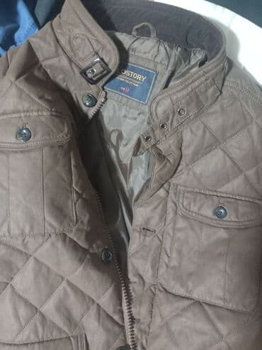 Džemperi: Muška prošivena jakna – Polo Story Denim Collection, veličina M - — 1