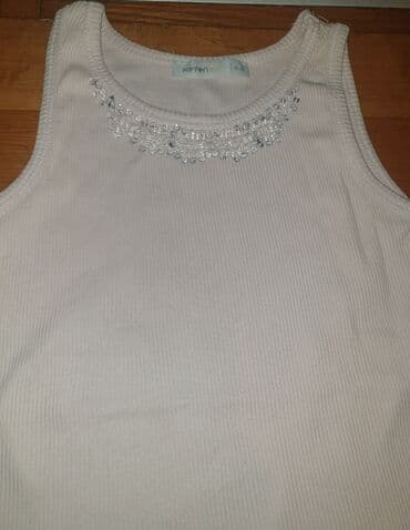 heklane suknje za devojcice: Round neck, Sleeveless, 110-116 — 3