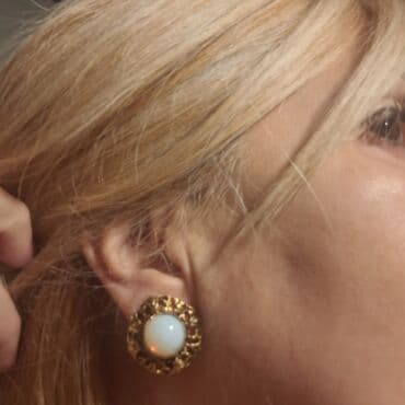 kutija za nakit za devojcice: Clip-on earrings, Material: Pearl, Cubic zirconia, Stainless steel — 10