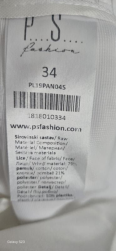 zenski satovi cacak: Nove P.S. bele pantalone 34,imaju elastina, prelepe — 6