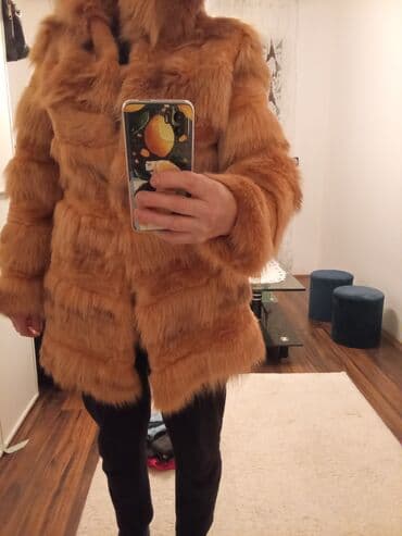 Headgear: With lining, Faux fur, color - Orange — 1