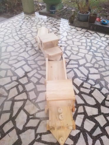 harmonika za decu igracka: ﻿Novo rucno napravljena vozic od cistog drveta. Bez igracaka. Ne — 2