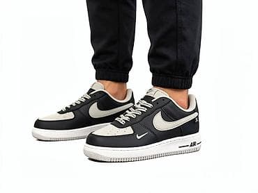 nike air force crne: Nike Air Force 1 Low patike – crno/sivo izdanje - Model: Air Force 1 — 1