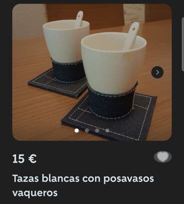 porcelanske solje za caj: Solje nove za kafu,caj Jeans - Living komplet. Solje sa porcelanskim — 3