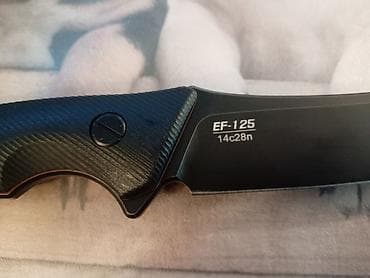 majica za tenis: Fiksni nož Eafengrow EF125 - Oštrica: drop-point profil, fabrički — 8