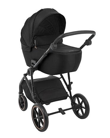 zimski skafanderi za bebe: KIKKA BOO Kolica THEA black set 2u1 sa tvrdom korpom – SKU: KKB2 — 9