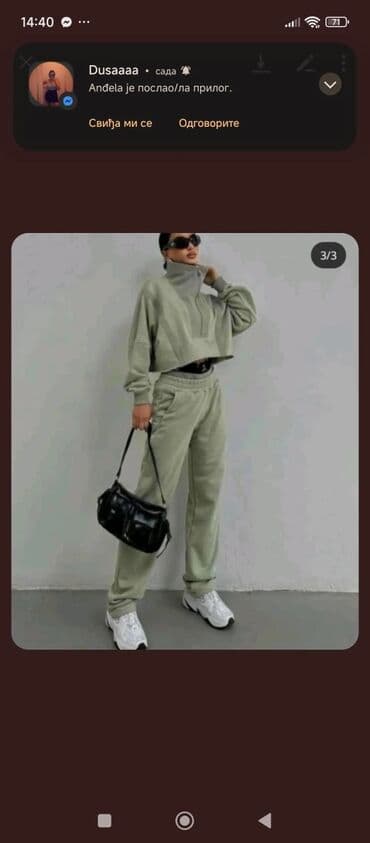 just do it trenerke: Ženski trenerka komplet – duks + donji deo - Model: oversize, moderan — 2