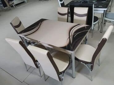 idea sto i stolice: Sto - 80cm Metal noge Ploca univer Staklo 4mm stolica - metal - eko — 9