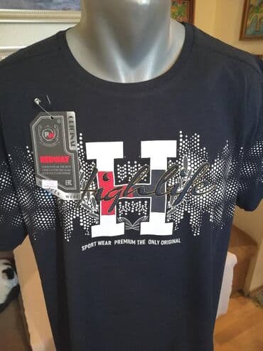 trikotazne pantalone: Nova muska pamucna majica Redway u velikom broju 3XL 4XL. Turska — 2