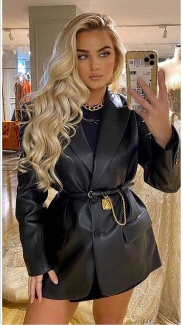 sako od prevrnute koze: Sako 3000 dinara
Eko koža — 1