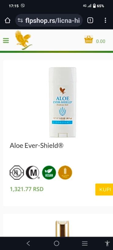 vera pelle torba: Aloja vera — 1