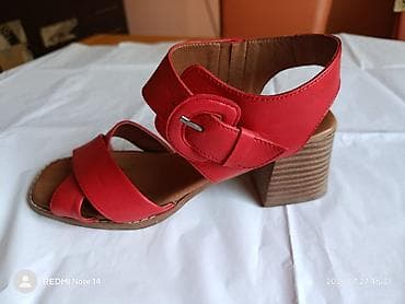 KAO NOVE CRVENE KOŽNE SANDALE BR. 39 (Štikla 5cm).Na prodaju prelepe na lalafo.rs KAO NOVE CRVENE KOŽNE SANDALE BR. 39 (Štikla 5cm).Na prodaju prelepe