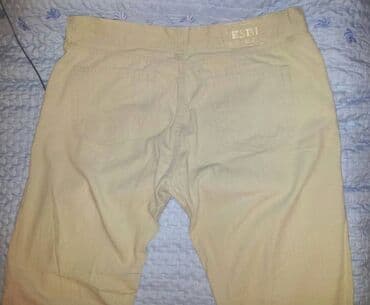 comma pantalone: Trousers, L (EU 52), Classic, color - Beige — 4