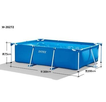 lonce za kafu: INTEX Pravougaoni Metal Frame Bazen 300 × 200 × 75 cm ✅ Novo — 3
