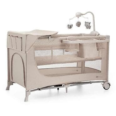 prica sa zvucnikom: Kinderkraft prenosivi krevetac JOY 2 Beige sa dodacima Šifra — 1