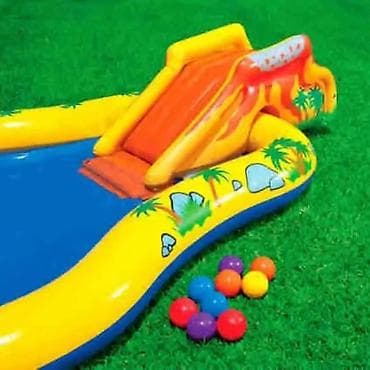 stalak za jagode: Dečiji naduvni vodeni centar – dinosaurus tematski - Šareni vodeni — 3