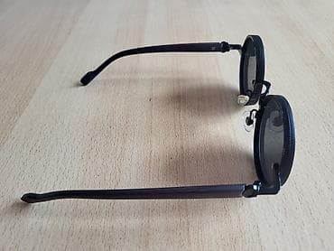 haljine za maturu piramida: Okrugle sunčane naočare – retro/steampunk stil - Tamno siva/crna — 6