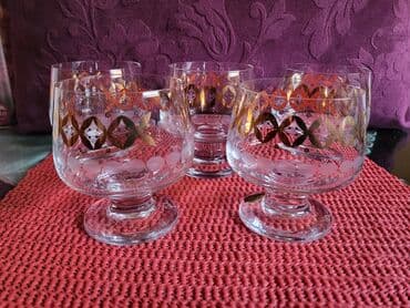 kristalne case novi sad: Case nove kristal,Bohemija,za zestoko pice iz 50,60ih. Case jako — 11